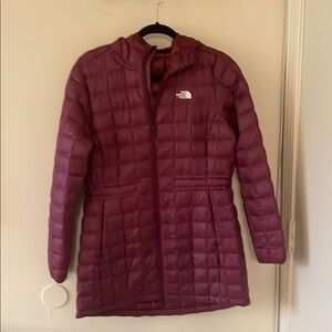 The North Face Purple Puffer Jacket Insulated Quilted, Tamburello